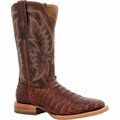 Durango Men's PRCA Collection Caiman Belly Western Boot, COGNAC/CIGAR, M, Size 7 DDB0471